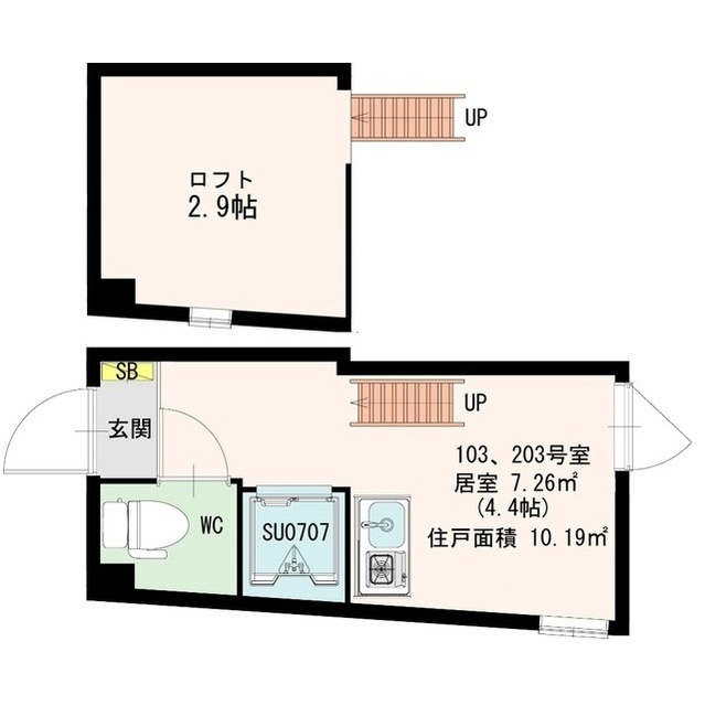 アジュール目黒の間取り