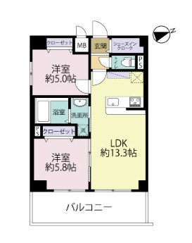 エルグランド久留米の間取り