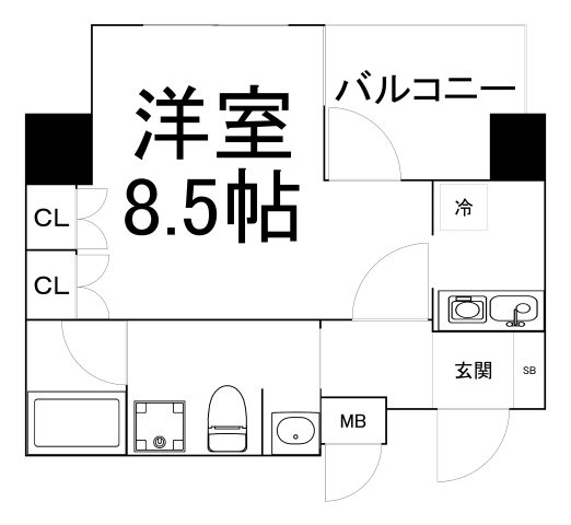 【間取り】 | パウゼ東天満