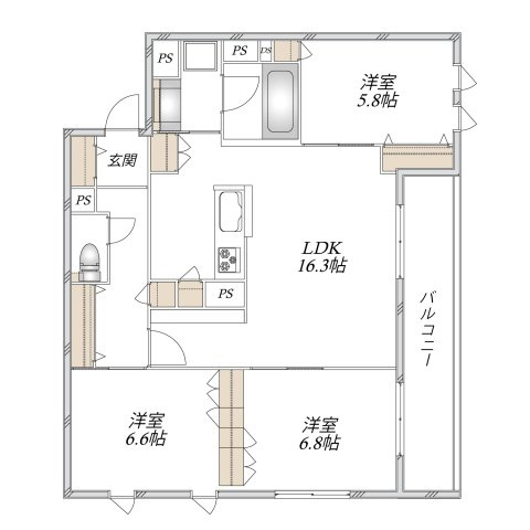 奏　カナデの間取り|★間取り★