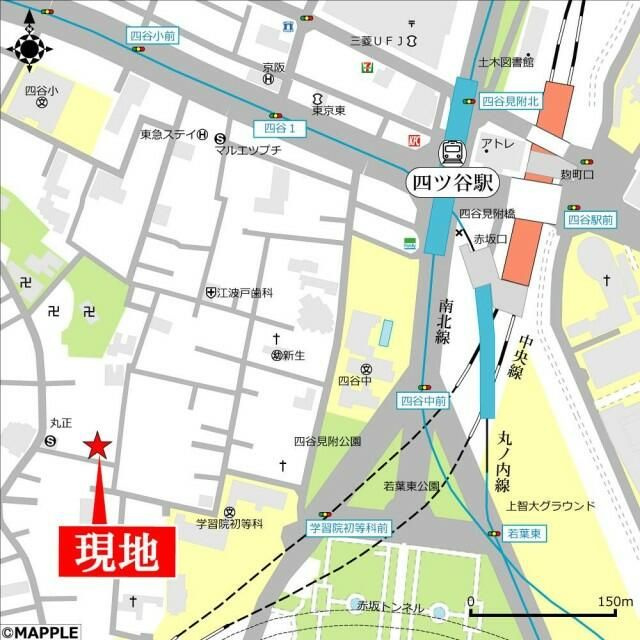 プリュム四谷の周辺