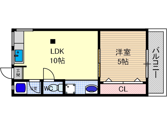 長瀬ハイツの間取り