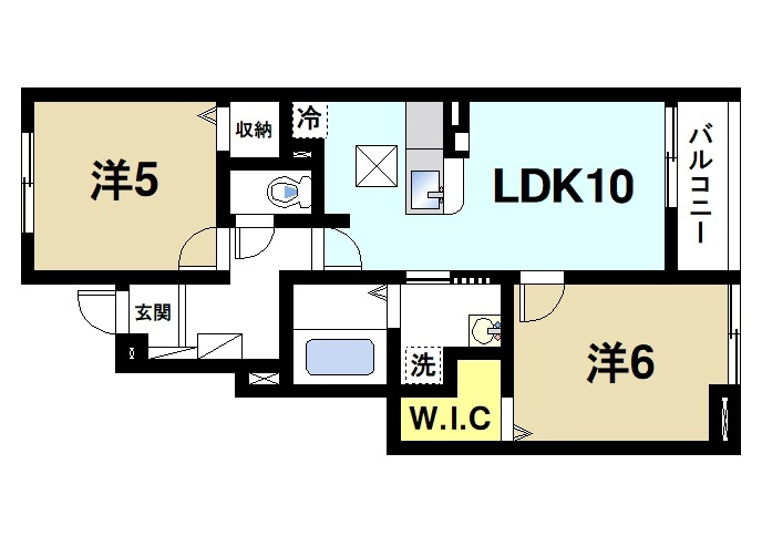 シャルールの間取り|間取りです