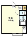 【間取り】 | 鈴木ビル、111号室、１Ｒ