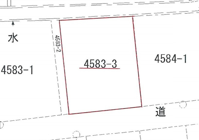 【土地図】 | 赤崎小学校に通える売土地　山陽小野田市赤崎３丁目 | 整形地