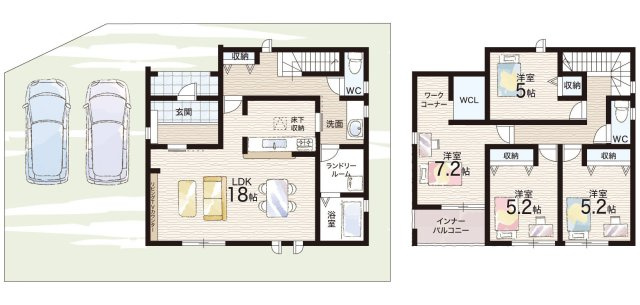 ★29(土)30(日)現地見学可能！★彦根市鳥居本町　限定1邸の間取り