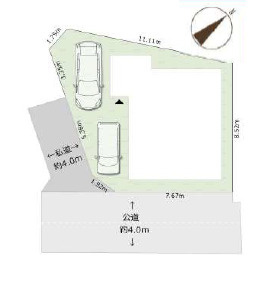 平塚市東真土3丁目　新築戸建　全1棟1号棟の区画図