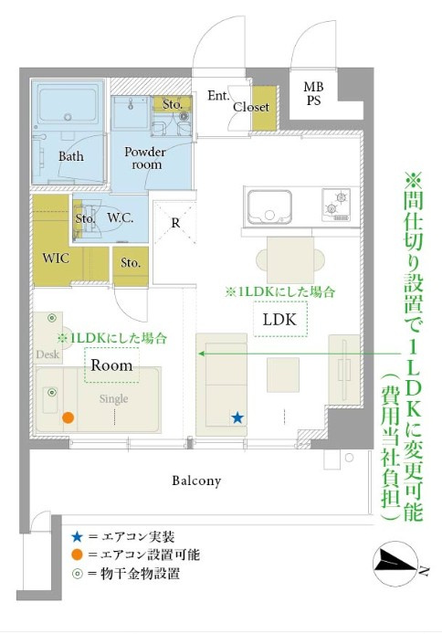 ゾンネンハイム大橋の間取り