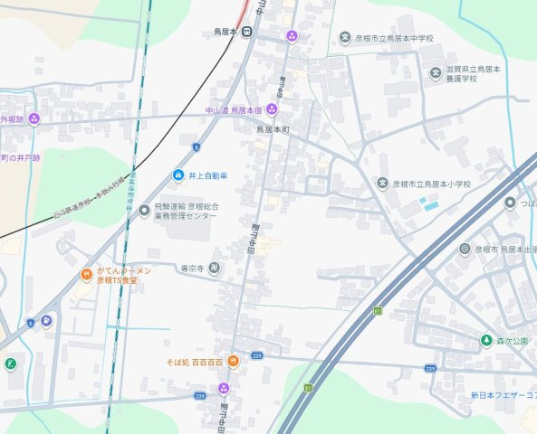 彦根市鳥居本町　第2期　新築一戸建ての地図