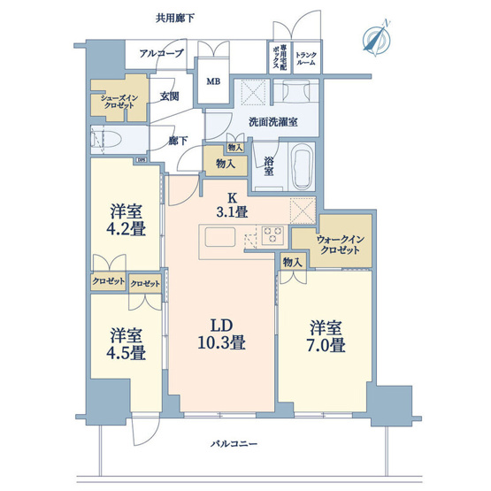 【間取り】 | ジオタワー大阪十三