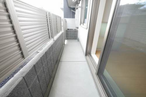 熊本市東区神園２丁目の賃貸マンションのバルコニー