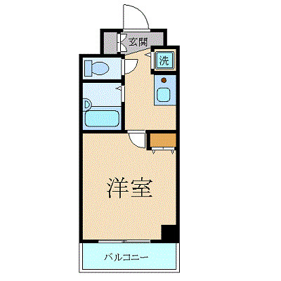 スカイコート三田慶大前の間取り