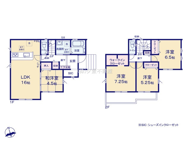 《仲介手数料無料》蓮田市大字閏戸3924-20新築一戸建てグラファーレの間取り