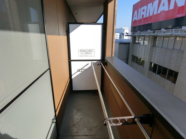 エトワール新在家のバルコニー