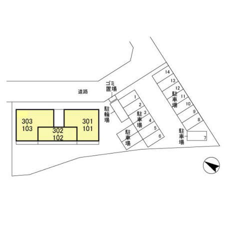 サンセイルの区画図