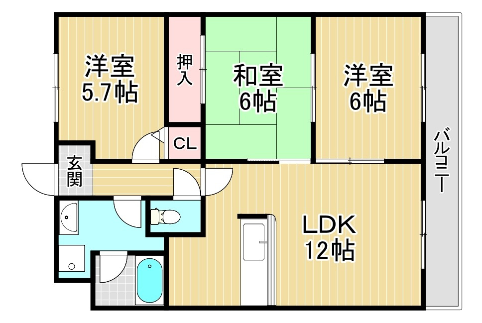 エントピア福泉の間取り