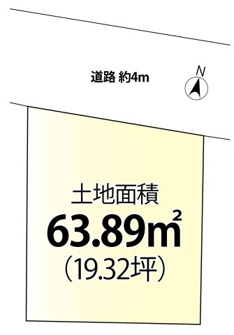 板橋区大谷口上町　生活利便施設充実　建築条件付き限定1区画の土地図