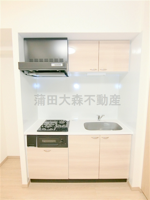 ルーブル大鳥居六番館のキッチン|２口ガスグリル付システムキッチン