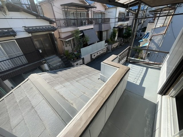 南野田貸家のバルコニー