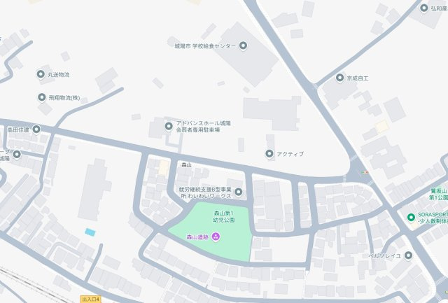 ★29(土)30(日)現地見学可能！★城陽市富野森山　限定1邸の地図