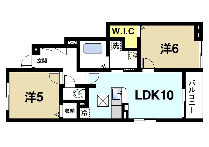 シャルールの間取り|間取りです