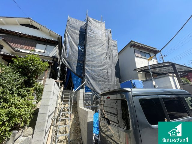 城陽市富野森山　第1期　新築一戸建ての外観|現在建築中！落ち着いた街並みで新生活を始めることが出来そう！周辺の物件も併せてご紹介させて頂きます！