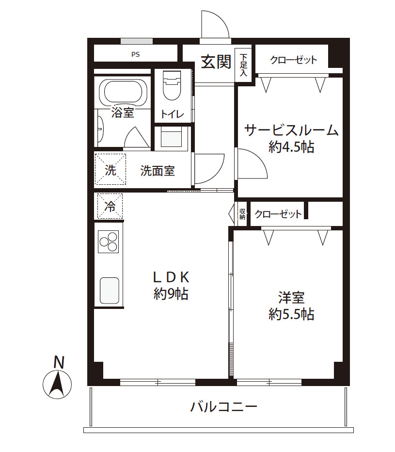 ミニカムマンションのキッチン|現地ご見学希望・資料請求などお気軽にお問い合わせ下さい！
03-5990-5201