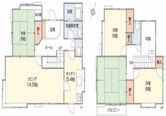 【間取り】 | 久喜市菖蒲町菖蒲　中古戸建