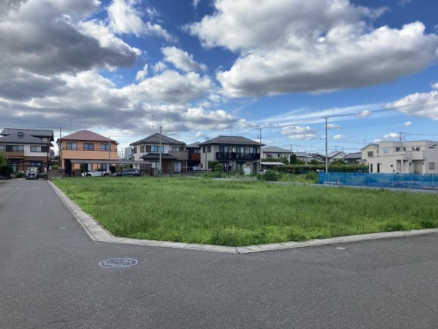伊奈町中央４丁目２期　土地分譲5区画の周辺|分譲地全体（造成工事前）