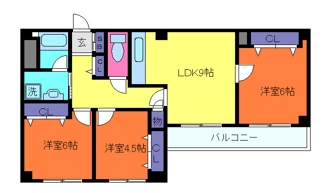リバーサイド青谷の間取り