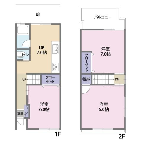 上大市3丁目の間取り|毎日の暮らしが楽な、駅まで平坦です