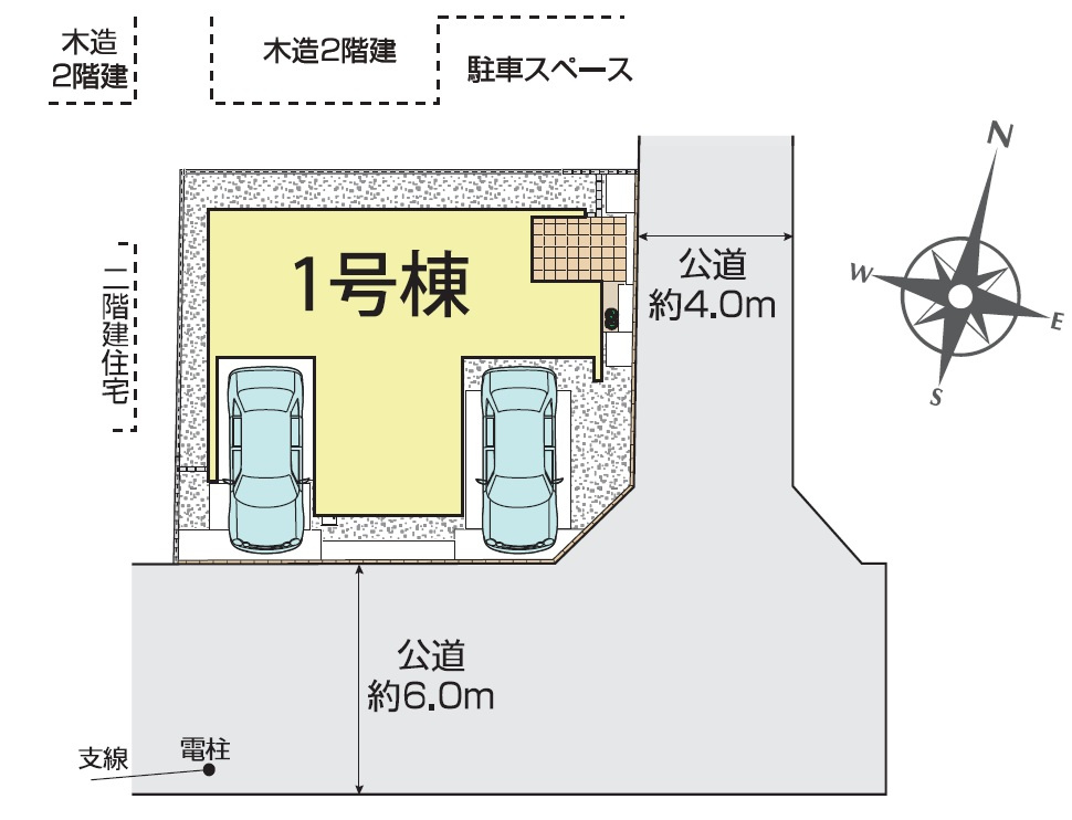 【BLOOMING GARDEN】　久喜市栗原2丁目3期　全1邸の区画図|配置図