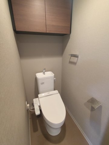 長岡市寺島町の賃貸マンションのトイレ