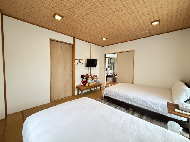 恩納村谷茶（オーシャンビュー旅館業取得済み）の洋室|大人数利用可能♪