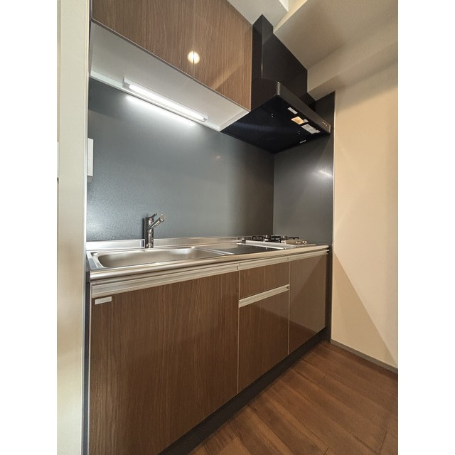 Broad阿倍野阪南町Residenceのキッチン|コンパクトなキッチンで掃除もラクラク