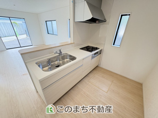 【キッチン】 | CRADLE GARDEN古河市諸川第9　1 | 人気の対面式キッチン☆料理をしながらご家族とコミュニケーションが取れます♪