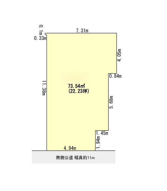 堀之内町　新築戸建用土地の土地図