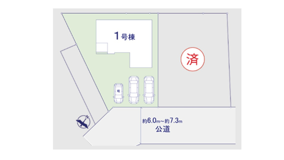 玉井南3丁目　区画図