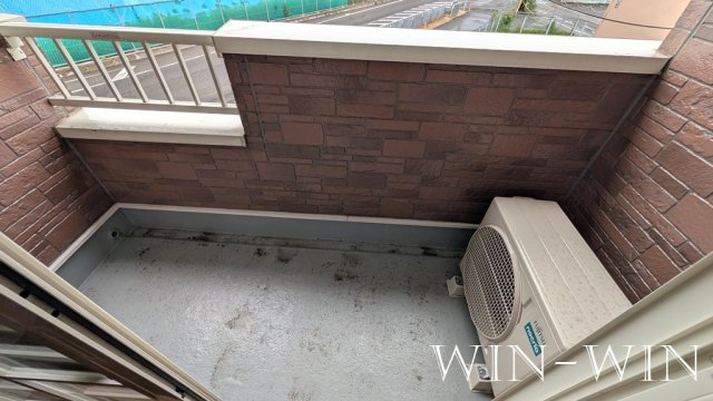 宇塚ハイツのバルコニー