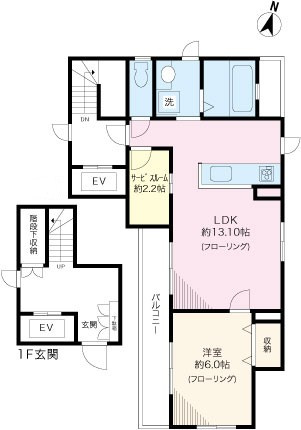 メゾンフォンテーヌNの間取り
