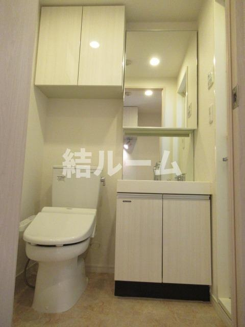 川口市並木２丁目の賃貸マンションの洗面所