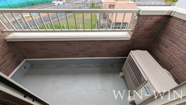 宇塚ハイツのバルコニー