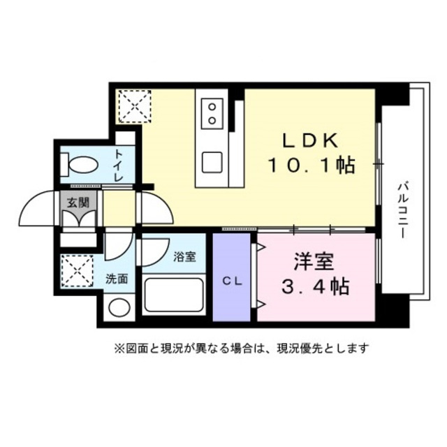 パラドール吹上の間取り