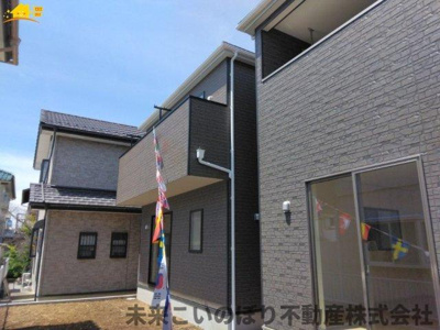 【外観】 | Cradle garden加須市南町第3　3号棟 | 幅広いお客様から好評いただいているシックな外観です