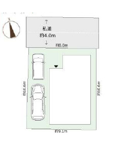 伊勢原市岡崎No.1　新築戸建　全1棟1号棟の区画図