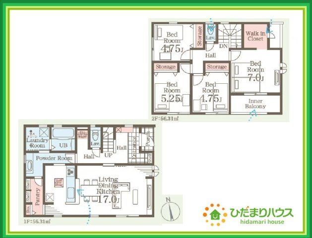 郡山市大槻上柵　新築戸建　2号棟