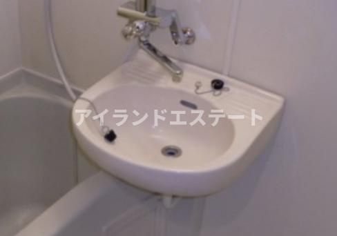 NSハイム　バストイレ別　脱衣所　角住戸の洗面所