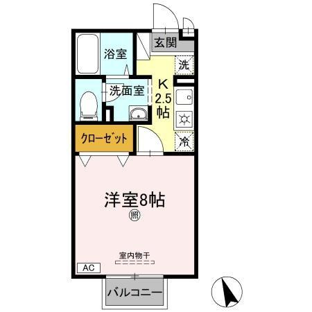 コーポラス　ダイクヤの間取り