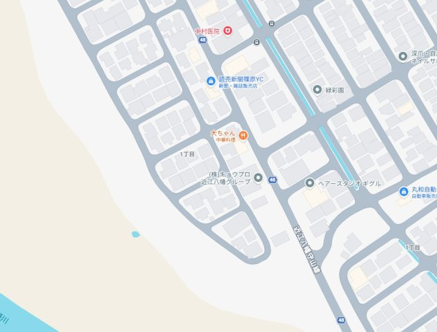 近江八幡市緑町　第2期　新築一戸建ての地図