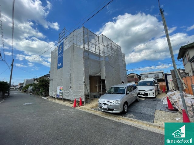 近江八幡市緑町　第2期　新築一戸建ての前面道路含む現地写真|周辺は落ち着いた街並みの住宅地！子育てがしやすい住環境です！まだ未完成ですが、現地でしかわからない事もございます。是非一度ご覧ください。